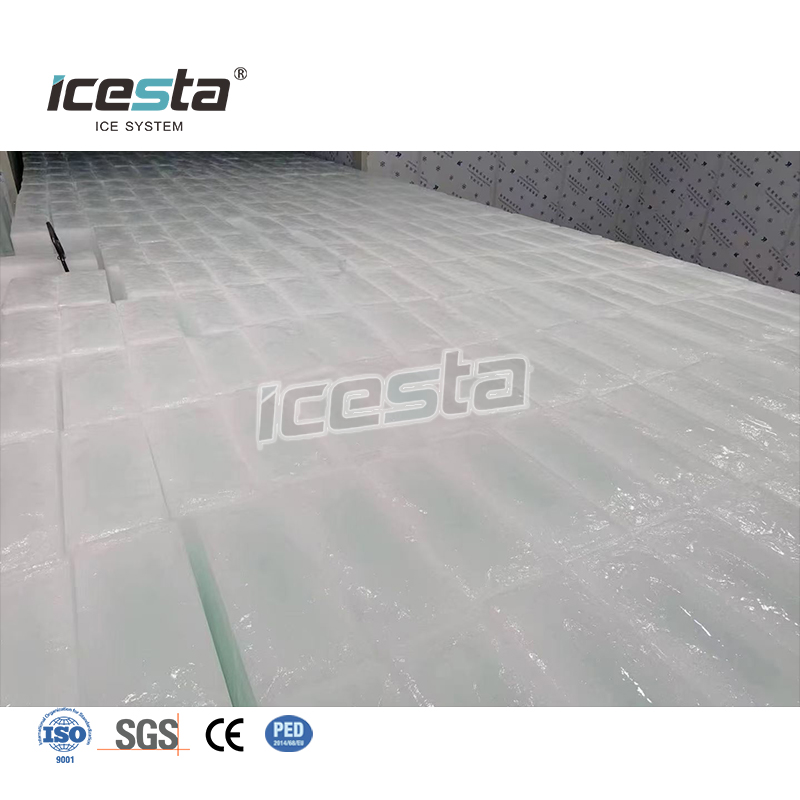 ICESTA Buong Awtomatikong 40T/Araw na Direct Cooling Block Ice Making Making