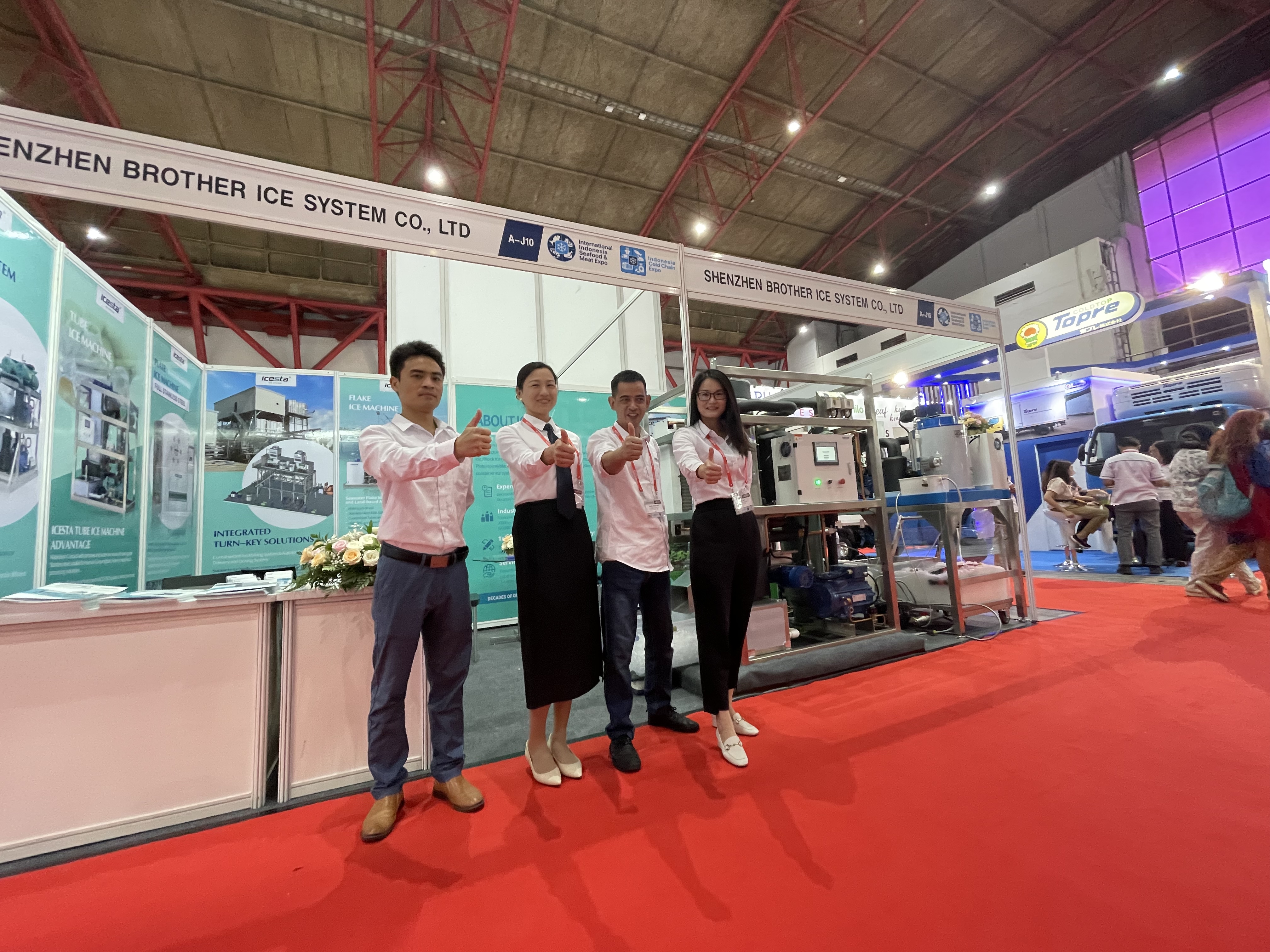 Matagumpay na lumahok ang ICESTA sa The IISM & Indonesia Cold Chain Expo kasama ang sample tube ice machine at flake ice machine