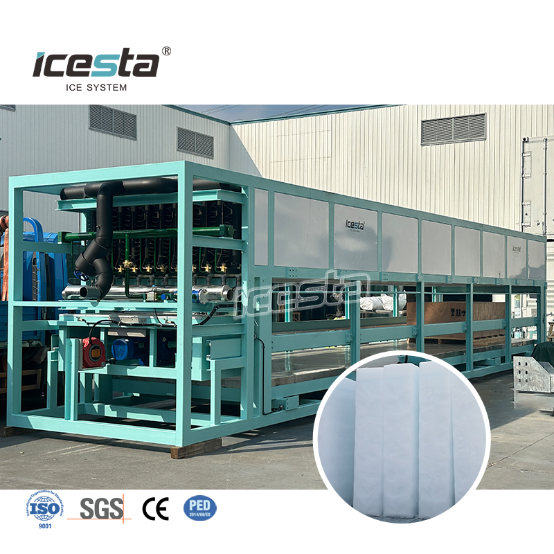 ICESTA Buong Awtomatikong 40T/Araw na Direct Cooling Block Ice Making Making