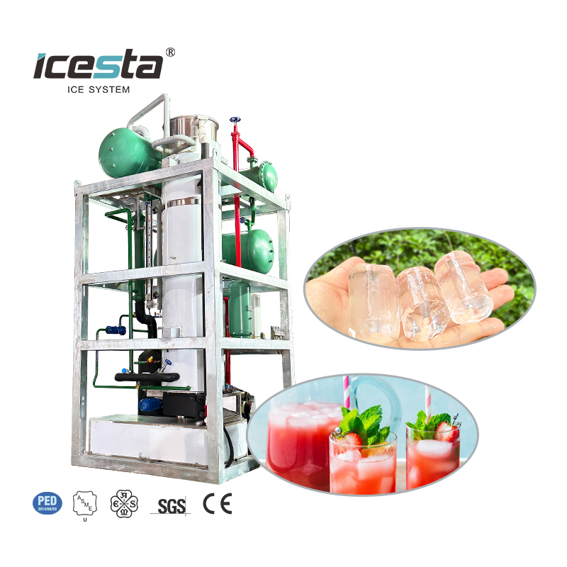 M&aacute;quina de gelo tubular industrial ICESTA de 20 toneladas