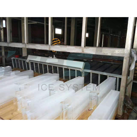 Salt water brine tank 3 tons block ice machine para sa seafood cooling