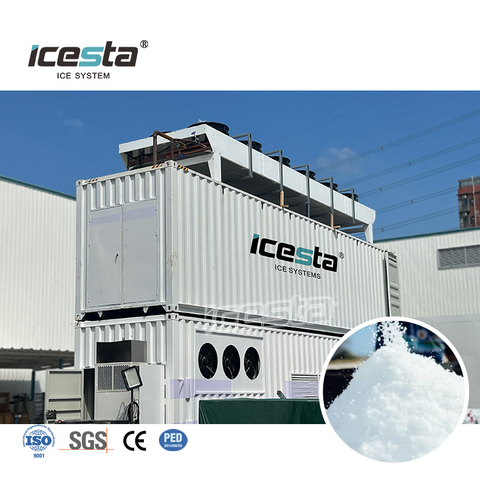 ICESTA All Weather Snow Making System na may Bizter Compressor, 20/50/100 Ton Outdoor Snow Maker para sa Ski Resort