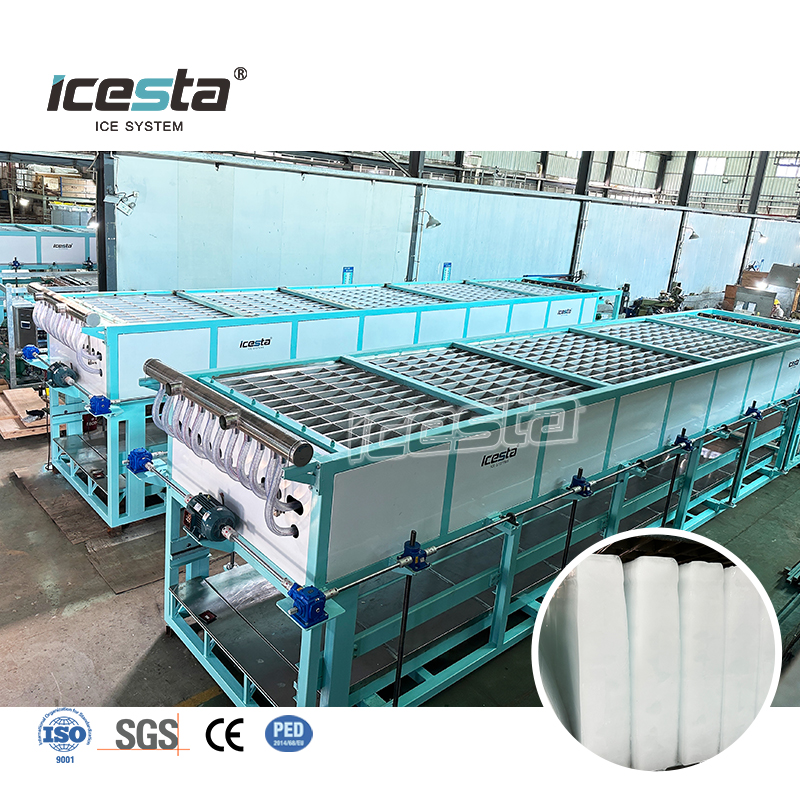 ICESTA Buong Awtomatikong 40T/Araw na Direct Cooling Block Ice Making Making