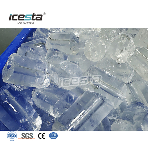 ICESTA 60 Ton Industrial Stainless Steel Tube Ice Machine