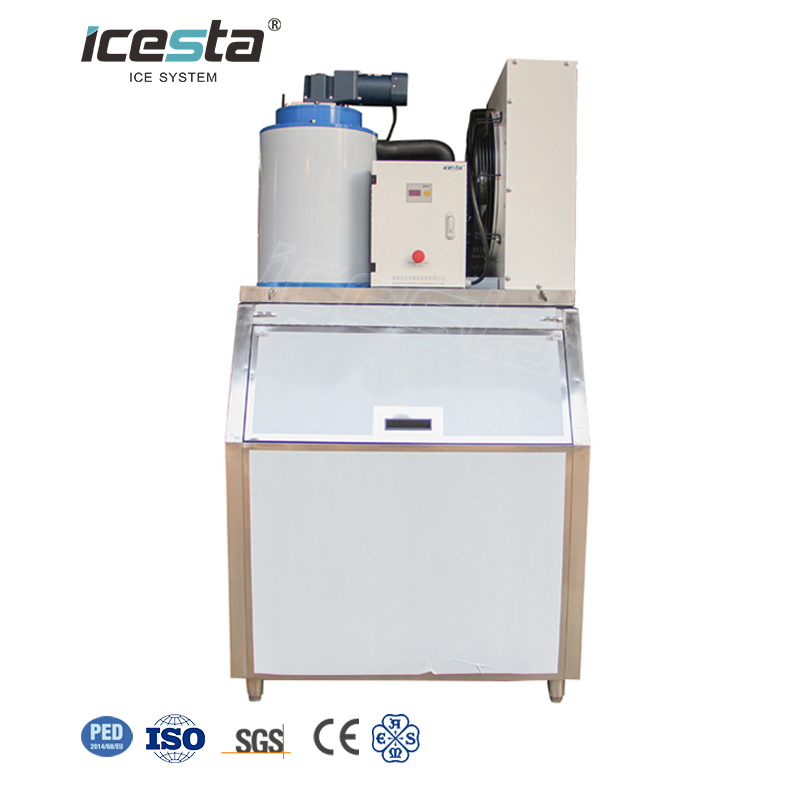 ICESTA 500 кг 0,5 тонны Коммерческая машина для производства чешуйчатого льда | Для рыбы и морепродуктов