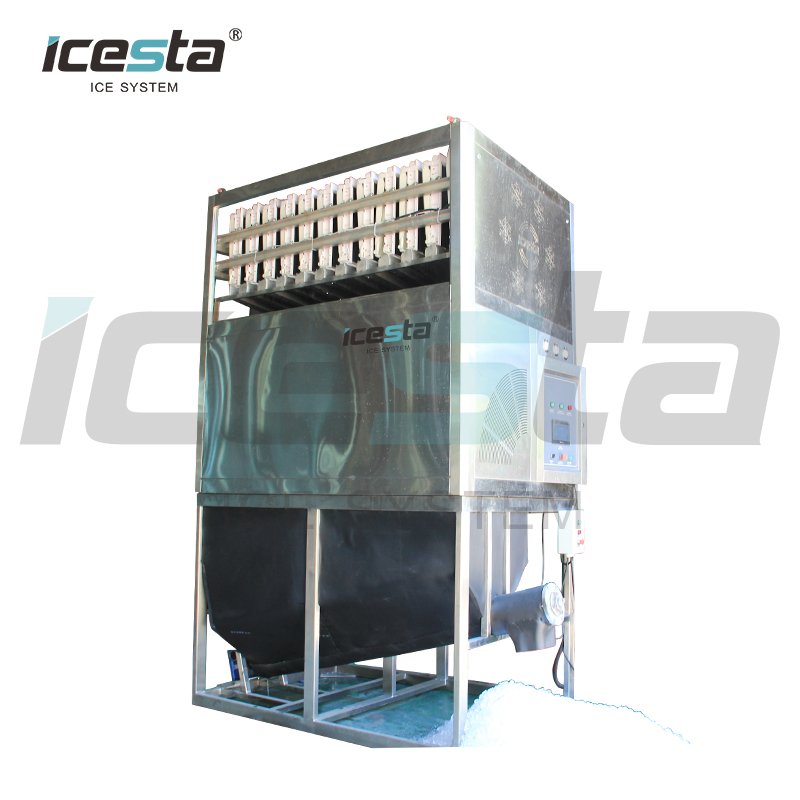 Icesta 5 Ton Ice Cube Machine Block Cube Ice Maker Machine Crystal
